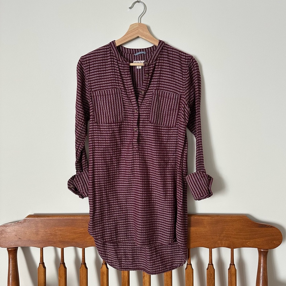Merona 1/2 Button-Down Tunic Size Small